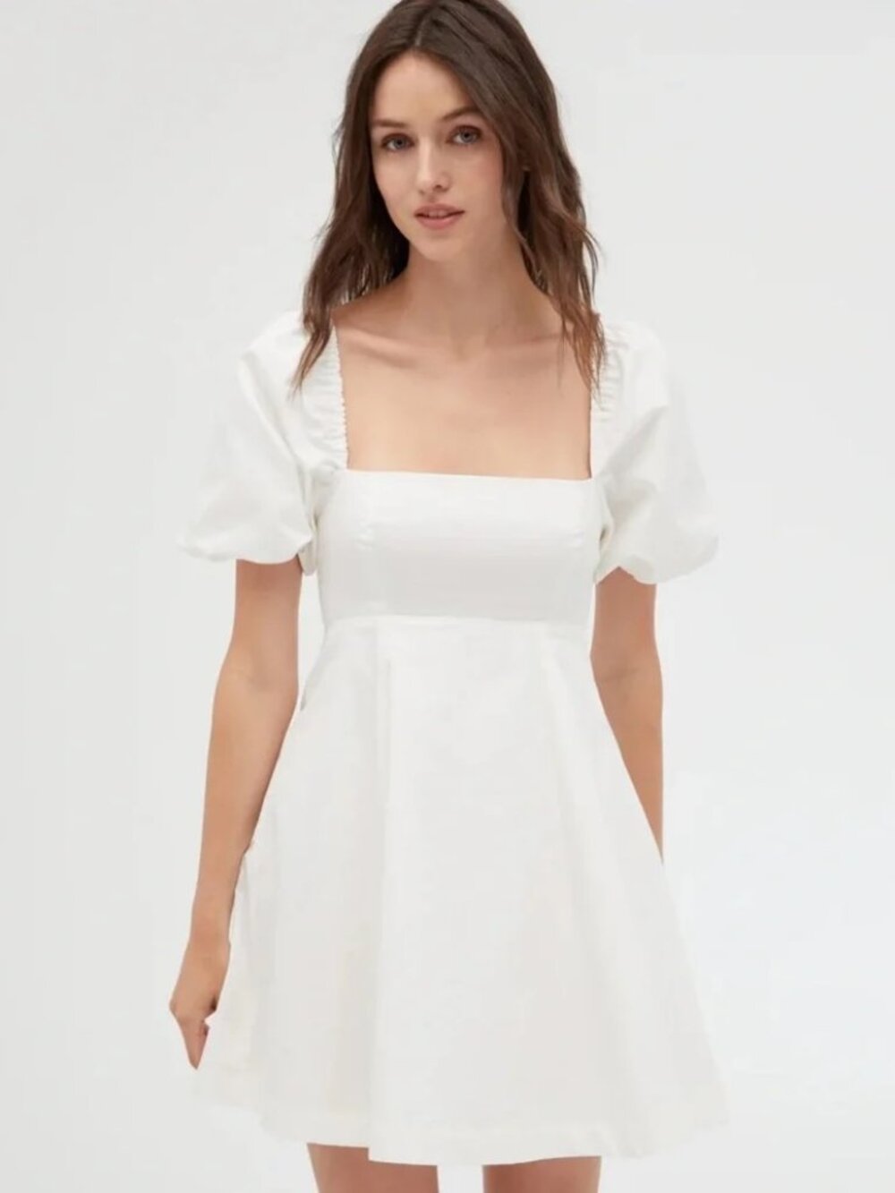 Hill House Matilda Mini Dress White Size Medium